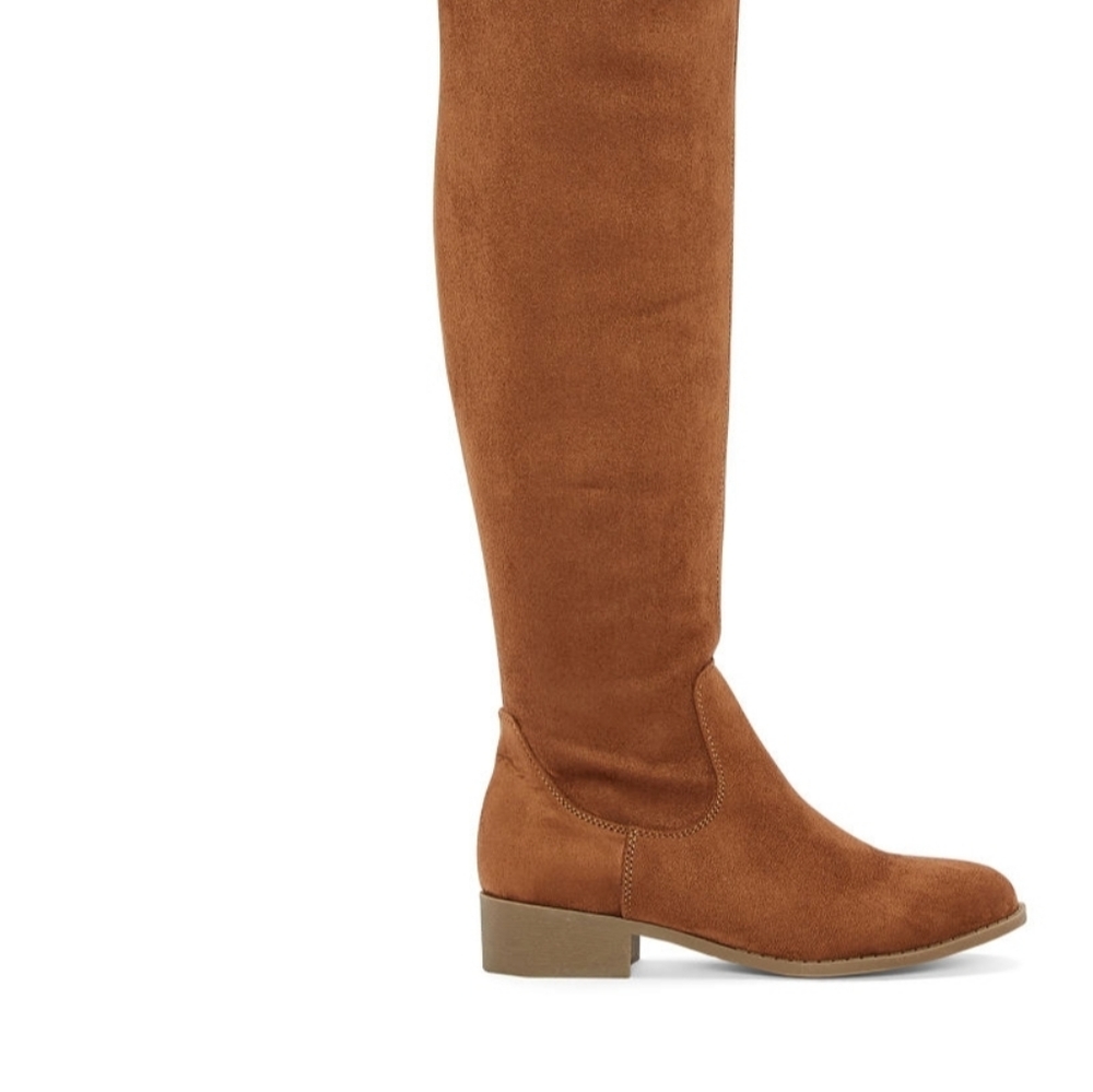 Suede Cognac Boots